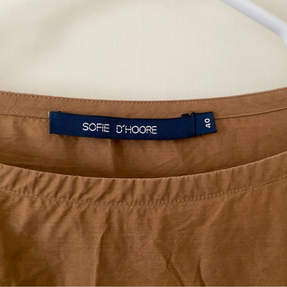 Sofie D’Hoore Brown Poplin top